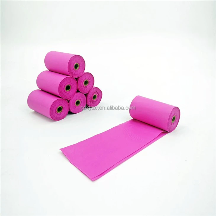 New Hot Sale Pet Poop Bags Outdoor Home Cleaning Product Dog Waste Bags Colors